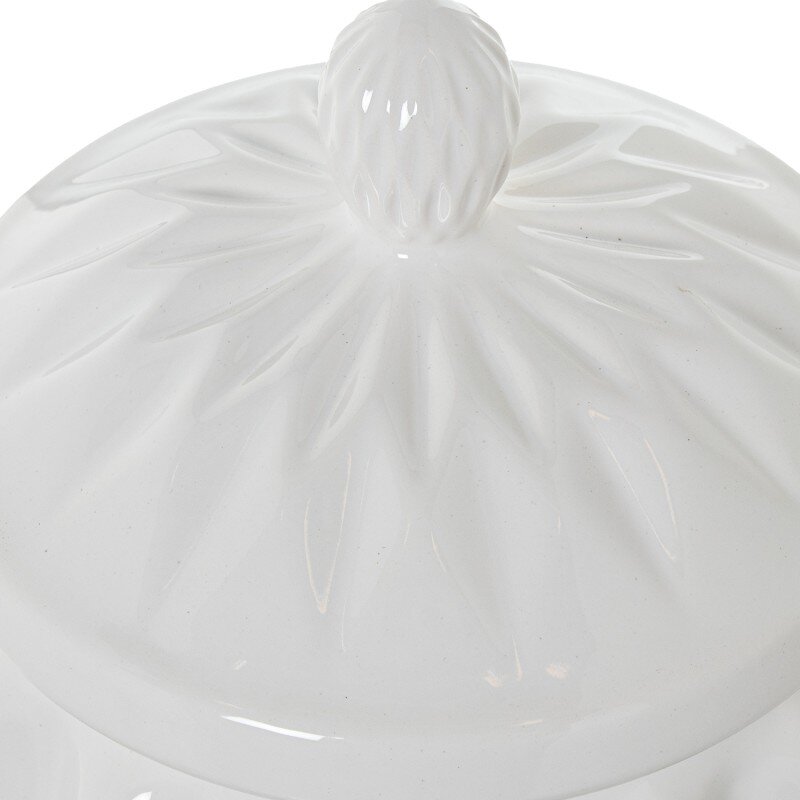 Tibor Ceramica 50cm Blanco Brillo 24x24x50cm - Image 3