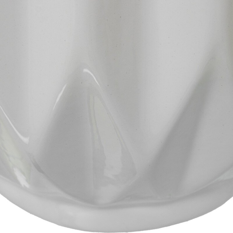 Tibor Ceramica 50cm Blanco Brillo 24x24x50cm - Image 5
