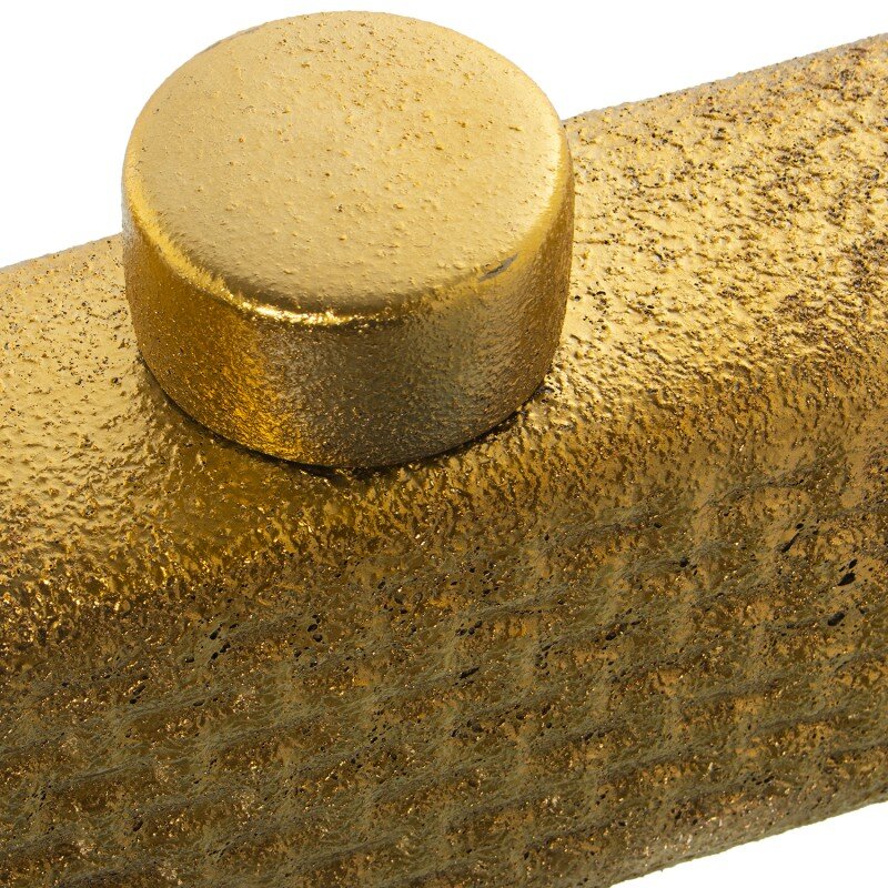 Tibor Cerámica Dorado 32x10x22cm, Tapa: Ø9x5cm - Image 2