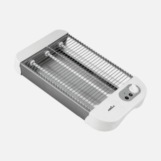 Tostador Horizontal Cueto 900w Blanca 3tubos Quarzo Temp. Bandeja Recogemigas,acero.inoxid.6,5x35,5x21cm