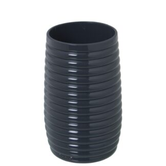 Vaso Cepillos De Dientes Baño Acrilico Gris Ø7x12cm