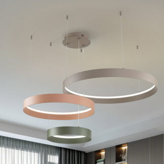 HALOS-LAMP 3 AROS-ROSA/MARRON/VERDE