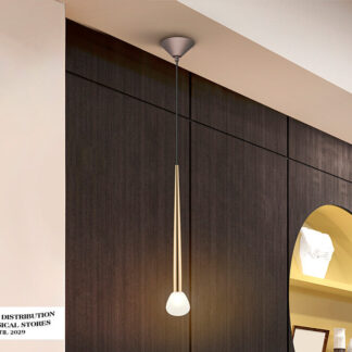 KOMET - LAMPARA 1L- ORO/CAFE
