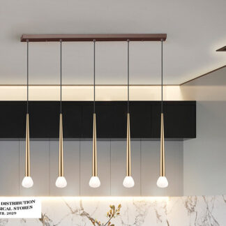 KOMET - LAMPARA 5L- ORO/CAFE