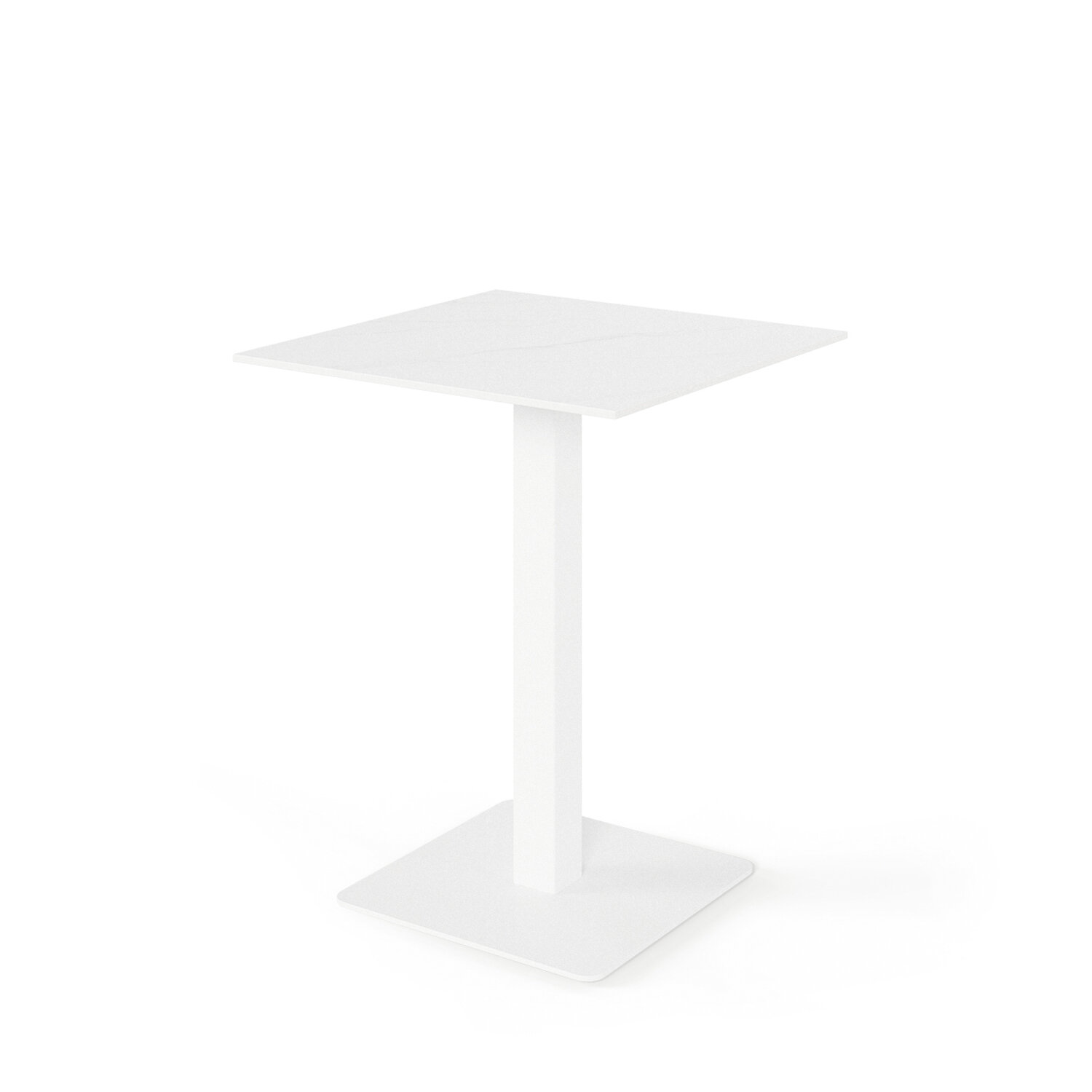 Mesa alta fija SAMIRA blanco/blanco - Image 3