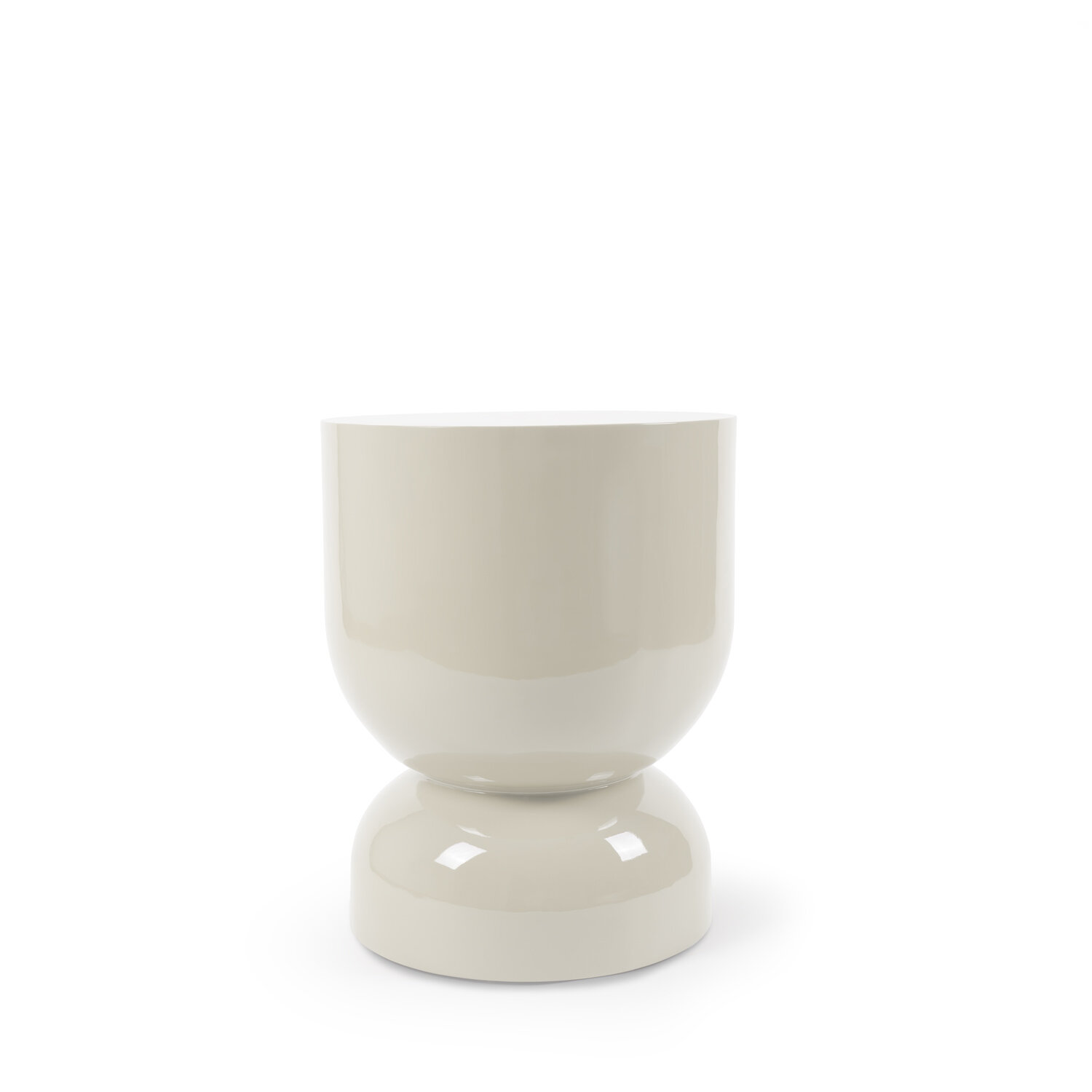 Mesa auxiliar CONNOR beige brillo - Image 2