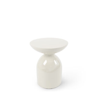 Mesa auxiliar DORIAN beige brillo