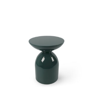 Mesa auxiliar DORIAN verde oscuro brillo