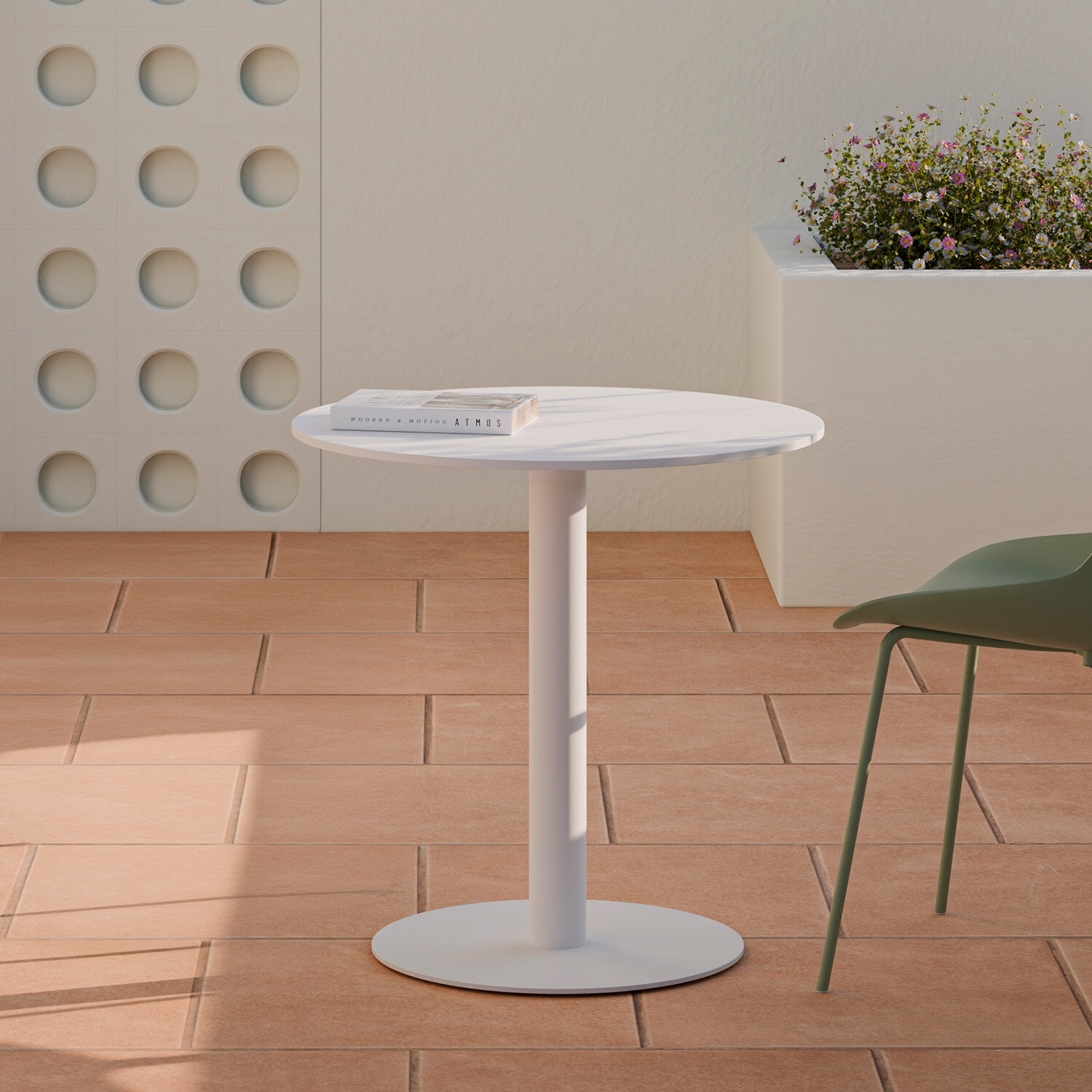 Mesa baja fija LYA blanco/blanco - Image 2