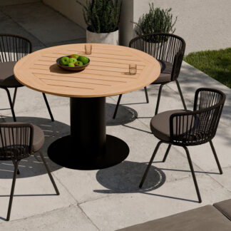 Mesa de exterior fija ETHEL negro