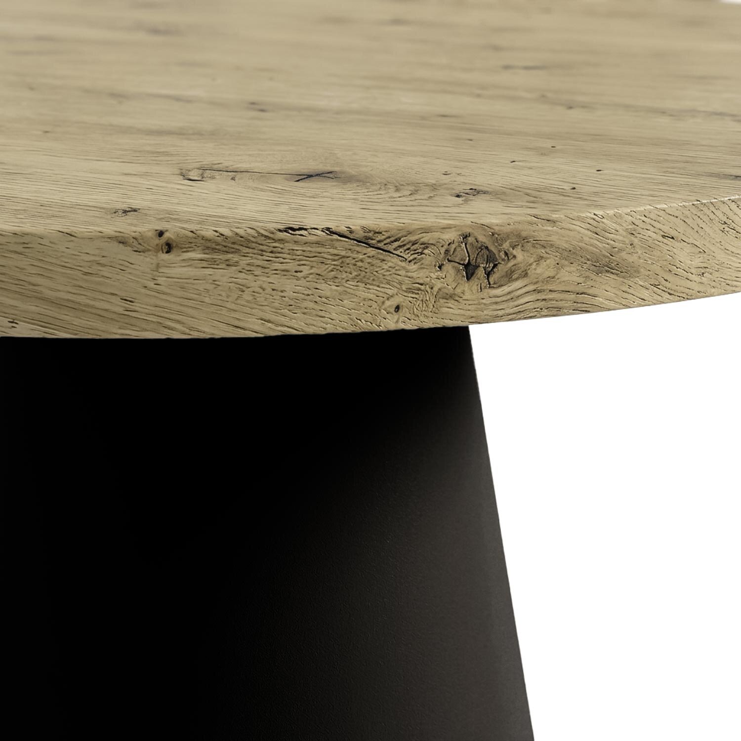 Mesa fija HOLLY 100 roble/negro - Image 5