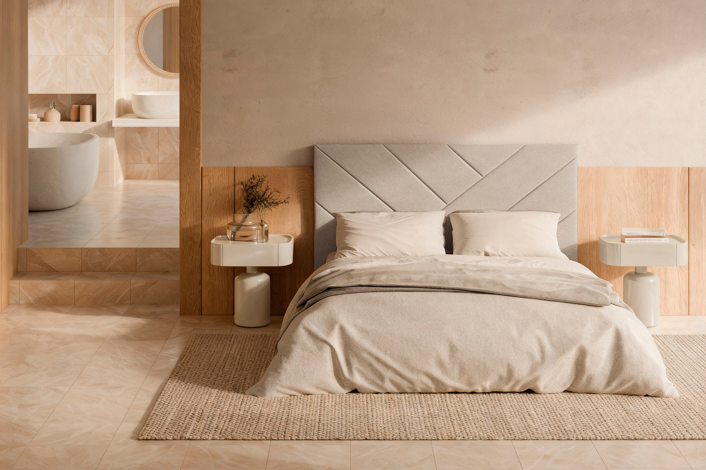 Mesita BENJA beige brillo
