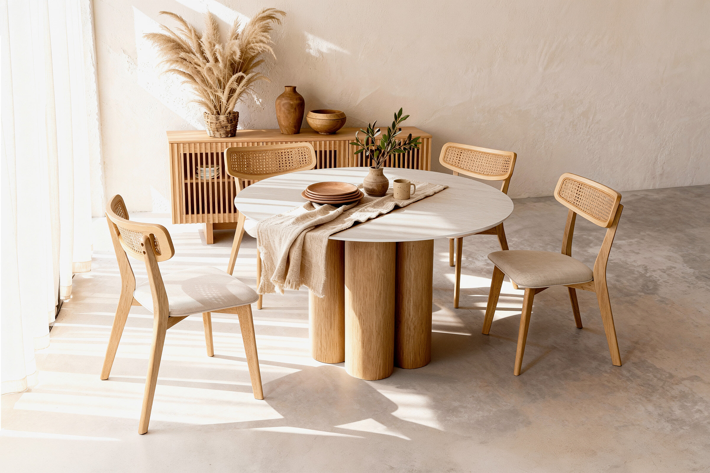 Silla SHIRLEY roble beige
