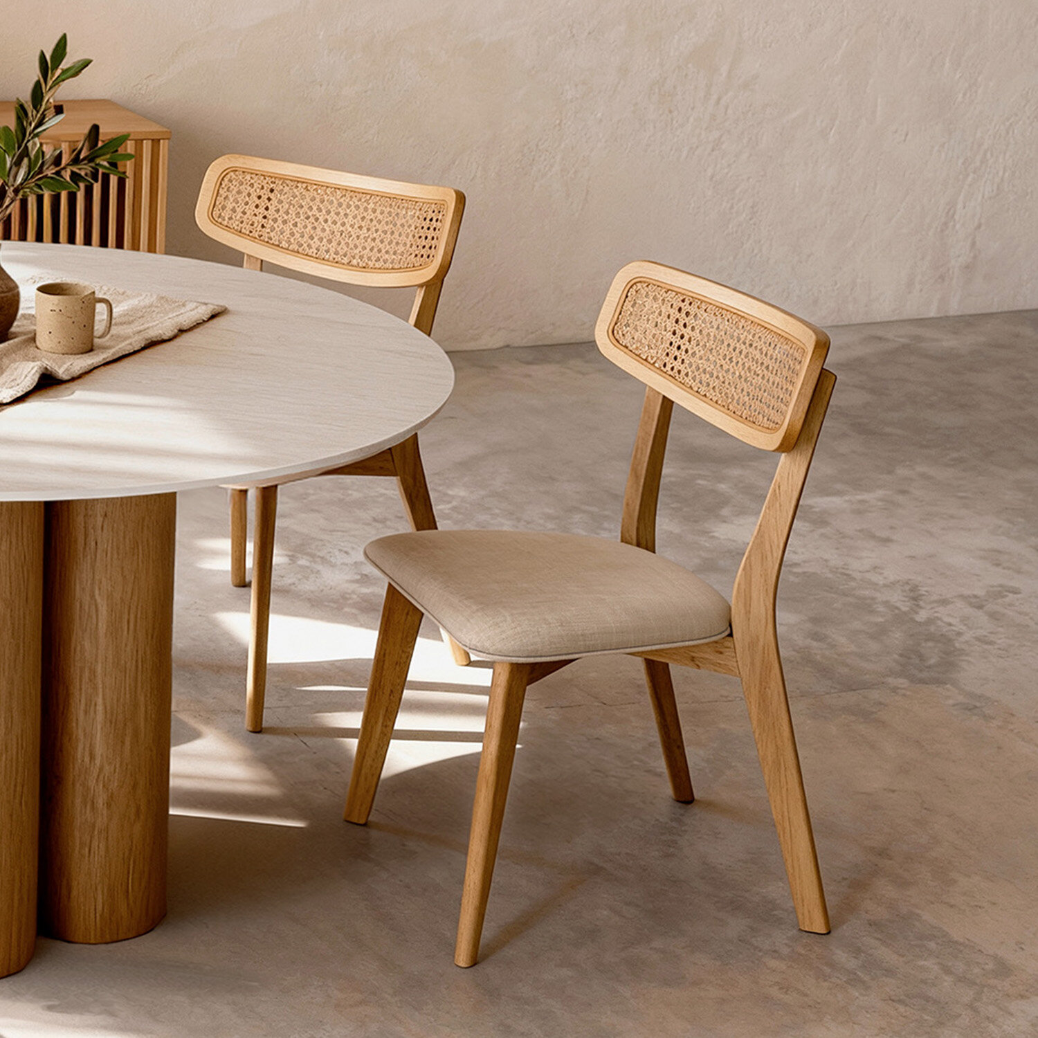 Silla SHIRLEY roble beige - Image 2