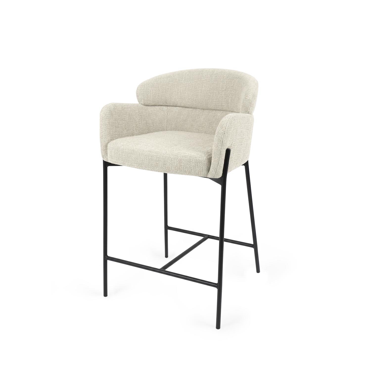 Taburete bajo ANDER beige - Image 3