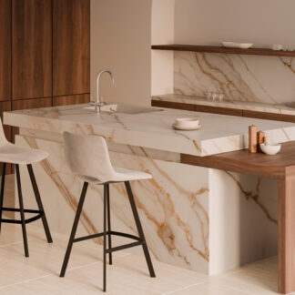 Taburete bajo CLARK beige