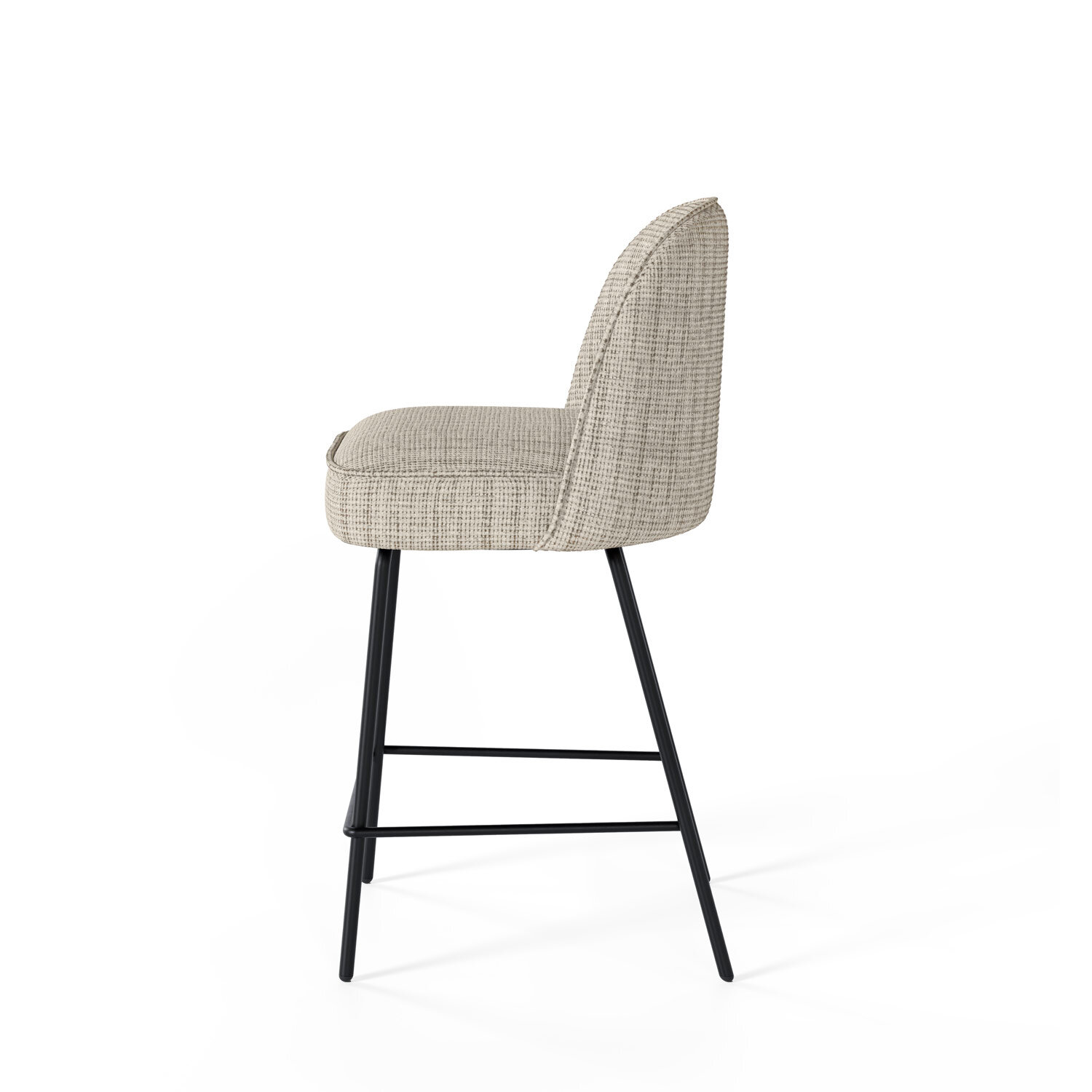 Taburete bajo NELSON taupe - Image 6