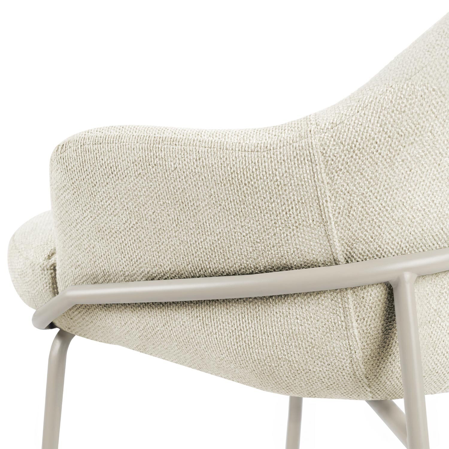 Taburete bajo THOMAS beige (pata beige) - Image 8