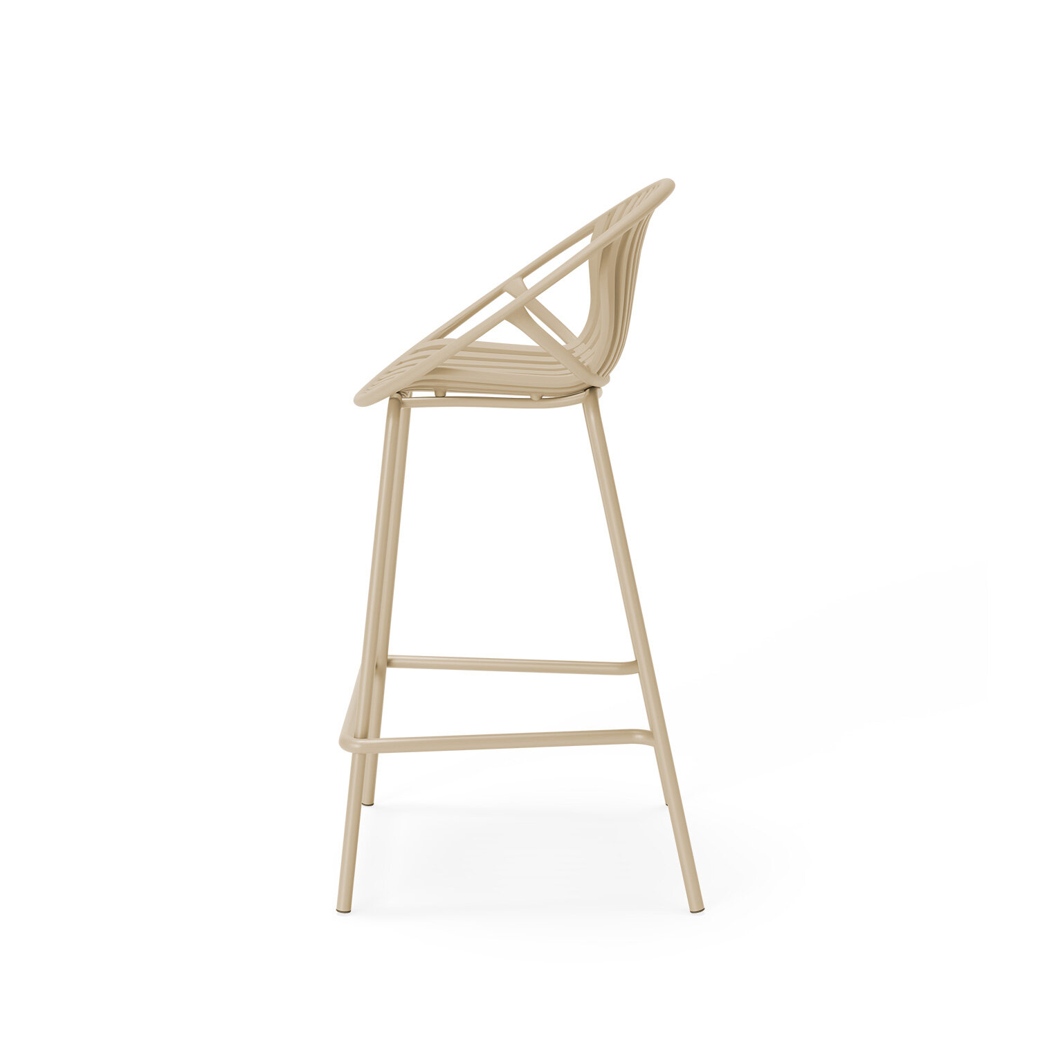Taburete bajo TRISTAN beige - Image 5