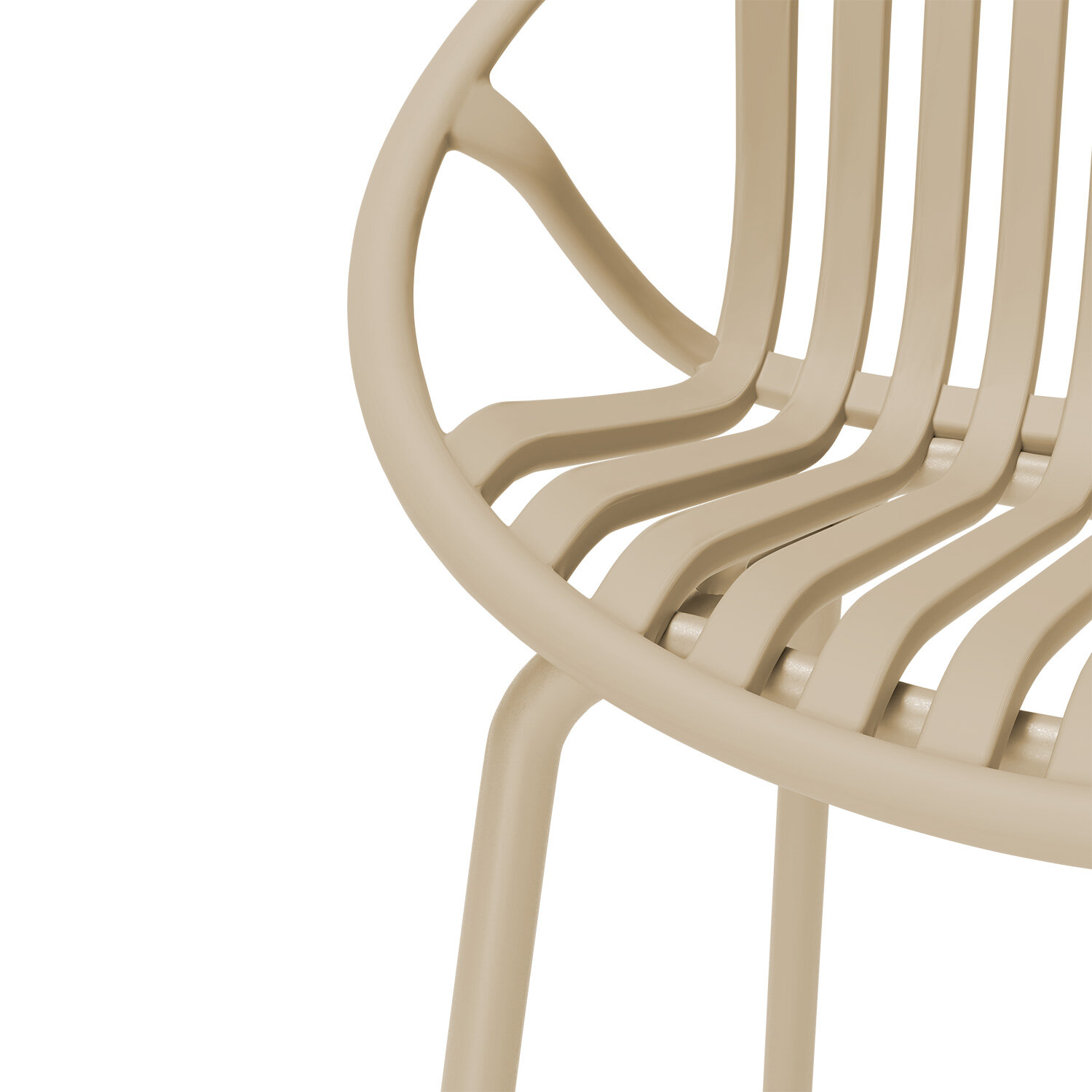 Taburete bajo TRISTAN beige - Image 8