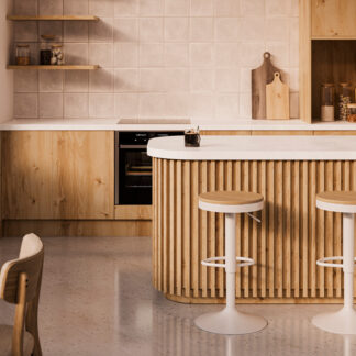 Taburete regulable BARRET blanco