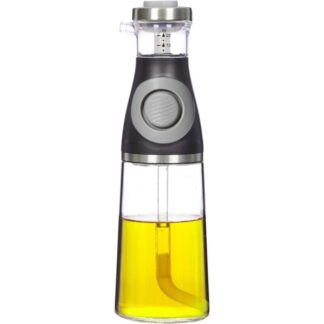 Aceitera Cristal 500ml C/botón Dosificador Ø9x31cm