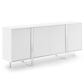 Aparador Madera Blanco C/4 Puertas +91231 180x40x85cm