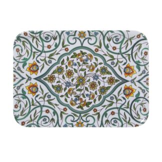 Bandeja Melamina Dec. Arabesco Colores 38x27x2cm Int:33,5x22,5cm