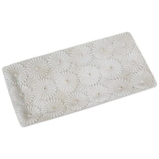 Bandeja Resina Blanca 29x15x1,5cm