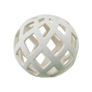 Bola Ceramica Calada 10cm Crema Ø10cm