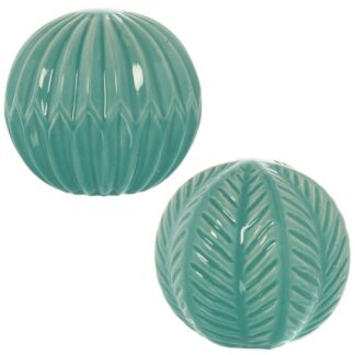 Bola Cerámica Verde Mar Surtido Ø10cm