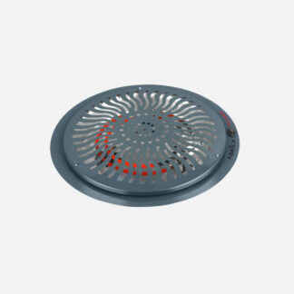 Brasero Elect.rudy Gris 900w 2pot Rejilla De Proteccion 3metros de cable,Luz Indicad.10,5x38,5x38,5cm