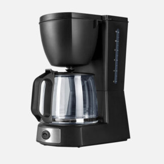 Cafetera De Goteo Valkiria 12tazas Negro 680w Filtro Permanente Jarra Cristal 1,2l Placa Calorif. 29x18x22cm