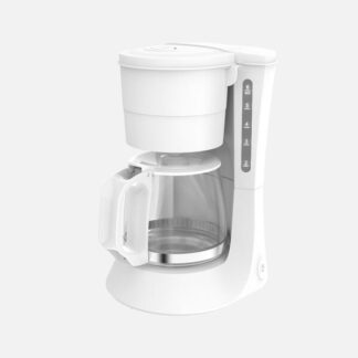 Cafetera De Goteo Xena 6tazas Blanco 600w Filtro Permanente Jarra Cristal 0,6l Placa Calorif. 26x16x22cm