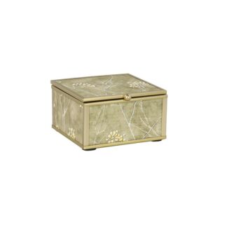 Caja Metal Dorada 10x11x5,5cm