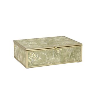 Caja Metal Dorada 18x14x5,5cm