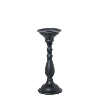 Candelabro Metal 25cm Negro Ø9,5x25cm