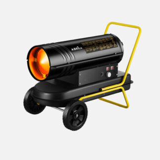 Cañon Calefactor Gasoleo Alpine 20kw Negro/amarillo 19l  Caudal450m3/h Protec.seg.control Temperatura 56x76,5x39,5cm