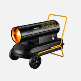 Cañon Calefactor Gasoleo Alpine 30kw Negro/amarillo 33l  Caudal720m3/h Proteccion Seg.control Temperatuta 59,5x80,5x48cm