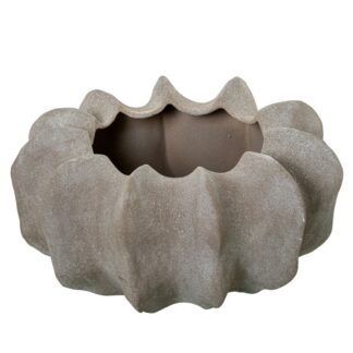 Centro Cerámica Ø43cm Marrón Arena Ø43x25cm