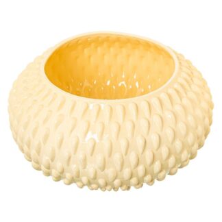 Centro Cerámica Ø44cm Crema Brillo Ø44x23cm