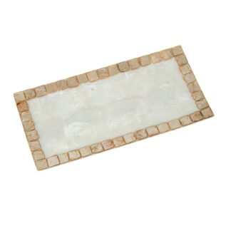 Centro Nacar 20x10cm Natural Marco Tostado 20x10x1cm