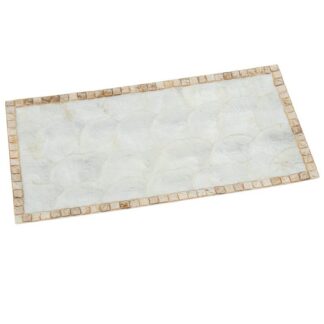 Centro Nacar 40x20cm Natural Marco Tostado 40x20x1,5cm