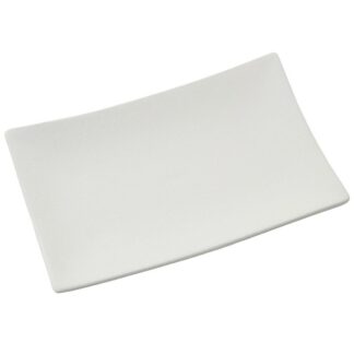 Centro Rectangular Ceramica Crema 26x16x3,5cm