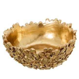 Centro Resina Dorado Ø19,5x8cm