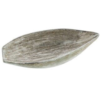 Centro Resina Plateado 25,5x13x4,5cm
