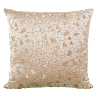 Cojín 43x43cm 100% Poliéster Crema 43x43cm, Con Cremallera