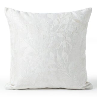 Cojín 45x45cm 100% Poliéster Blanco Decorado 45x45cm