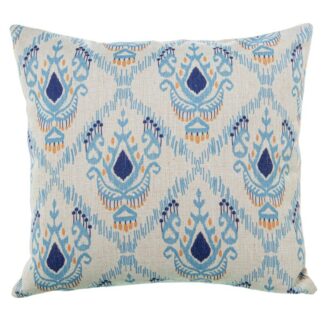Cojín 45x45cm 85% Poliéster 15% Algodón Deco. Azul 45x45cm, Con Cremallera