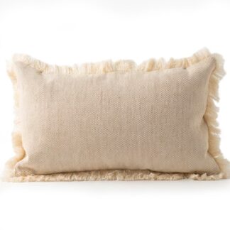 Cojín 50x30cm 55% Poliéster 45% Algodón Crudo 50x30cm-300g Relleno